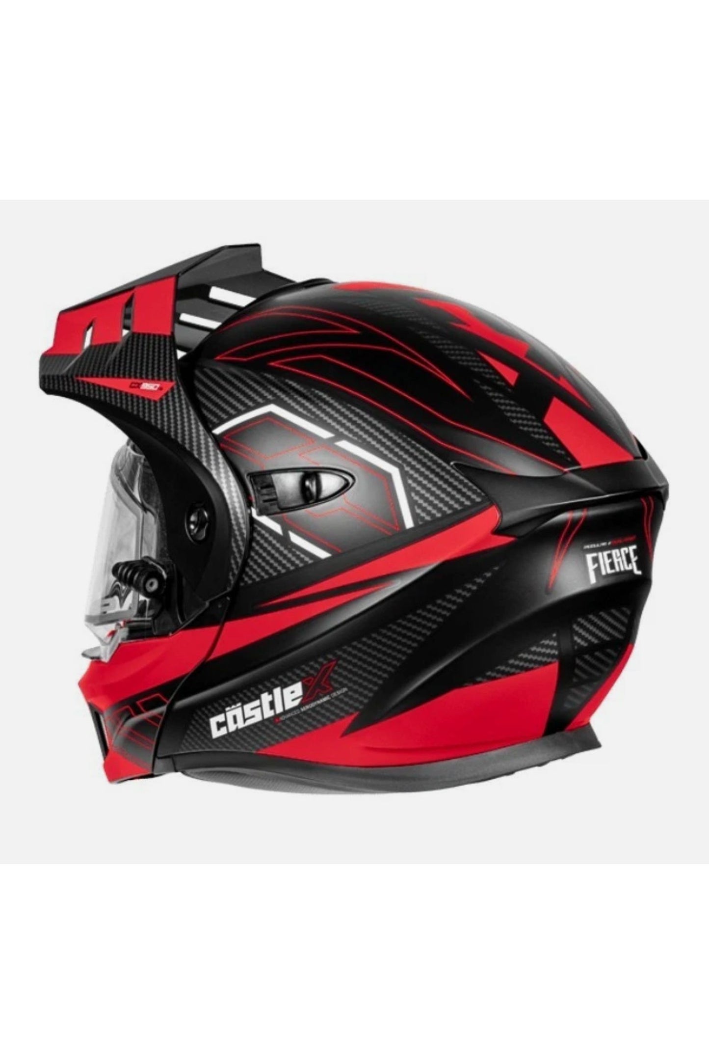 New Castle X Red V2 Fierce Modular Snowmobile Heated Helmet M L XL 2X 3X 45-2221