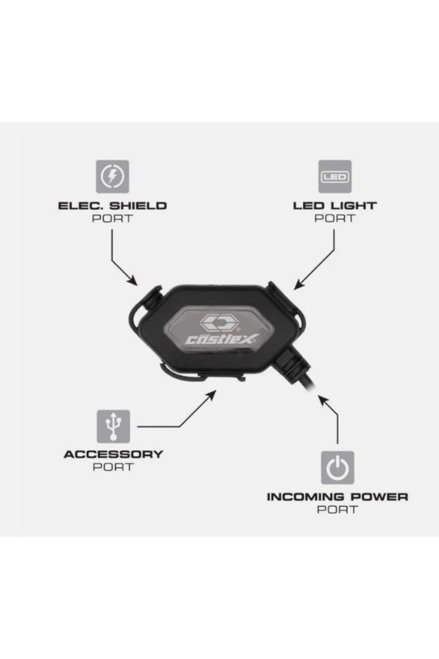 Castle X Snowmobile Helmet Illuminator LED Helmet Light Kit 47-151