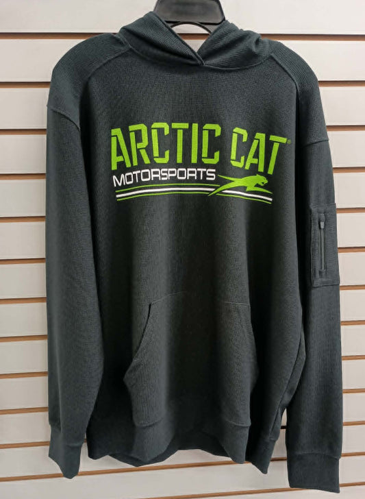 Motorsports Black Waffle Knit Hoodie 5327-05