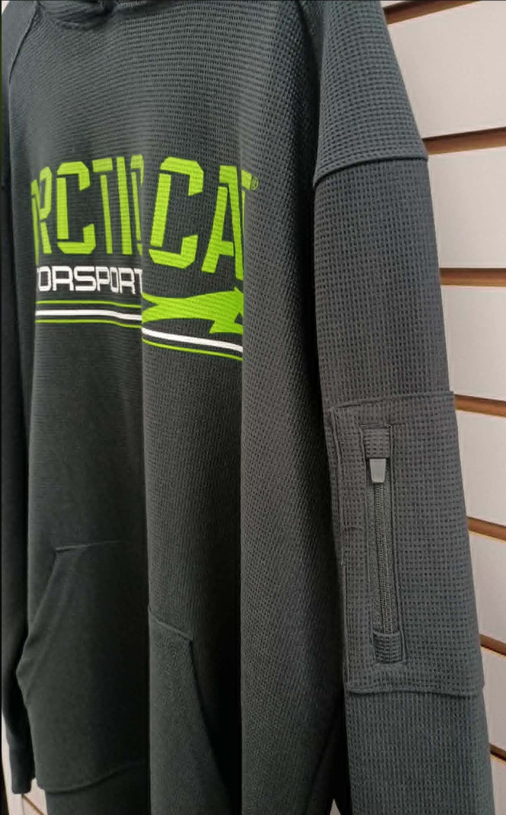 Motorsports Black Waffle Knit Hoodie 5327-05