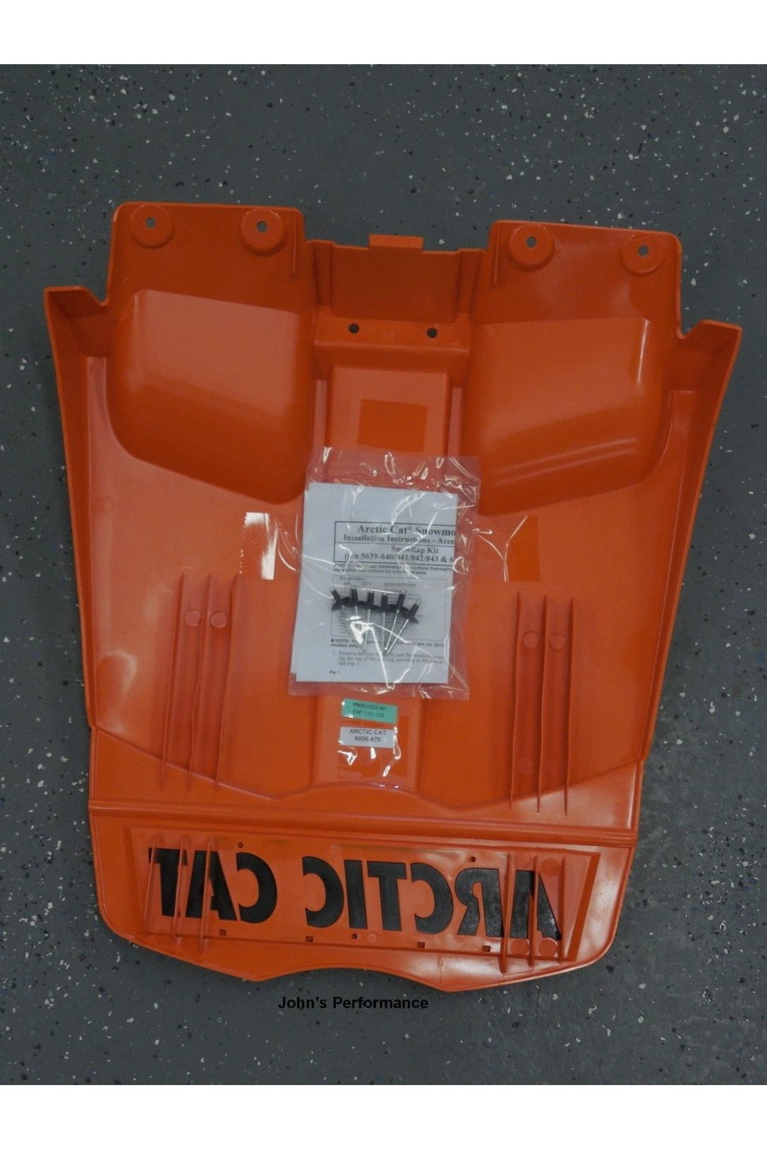 OEM Orange Arctic Cat Snowflap Mudflap 2014-2026 Pro Cross Chassis 5639-843