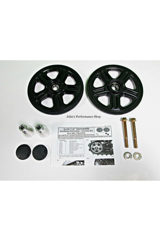 OEM Arctic Cat Snowmobile Black 8" Rear Idler Wheel Kit 6639-621