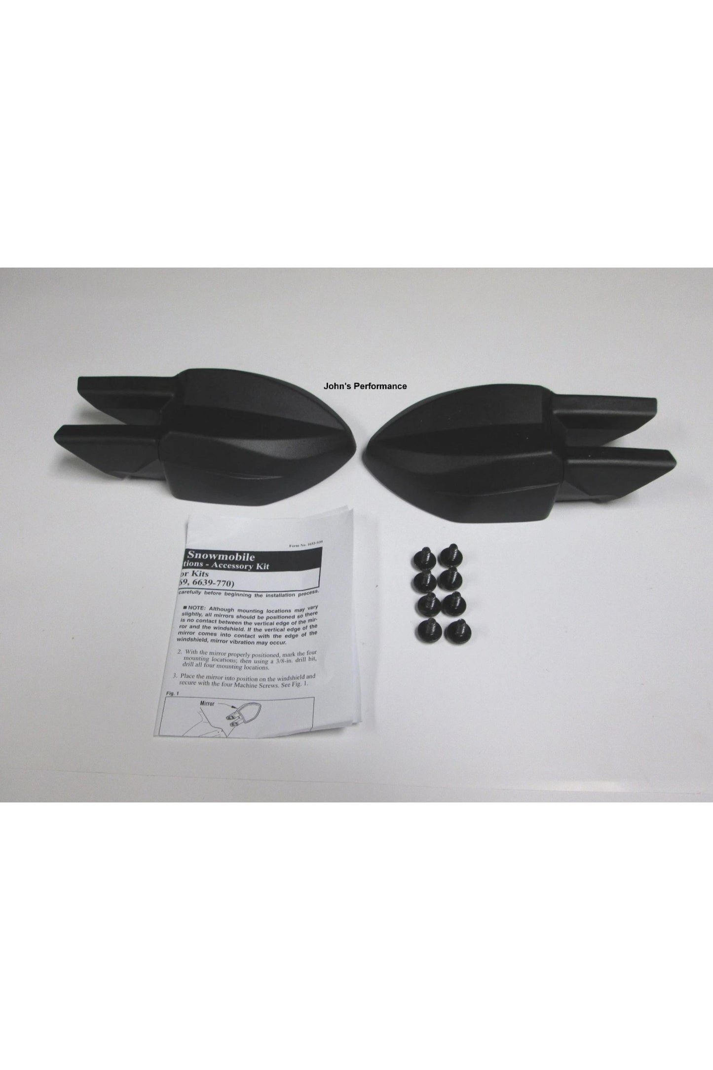 OEM Arctic Cat Snowmobile Windshield Mirror Kit Pair 6639-770