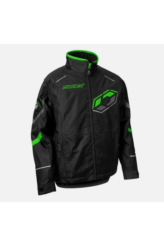 Men's Castle X Green Platform Snowmobile Jacket M L XL 2XL 3XL 70-354