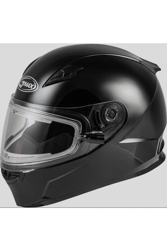 GMAX FF49s Snowmobile Helmet w/Heated Shield Gloss Black S L 2XL 3XL 72-6311