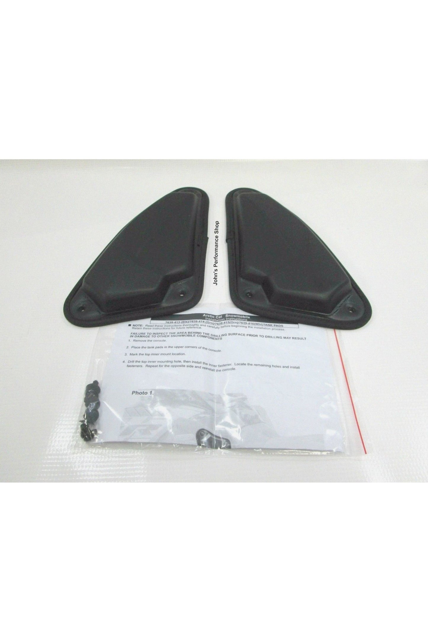 OEM Arctic Cat Snowmobile Black Tank Pads Knee Pads 7639-413