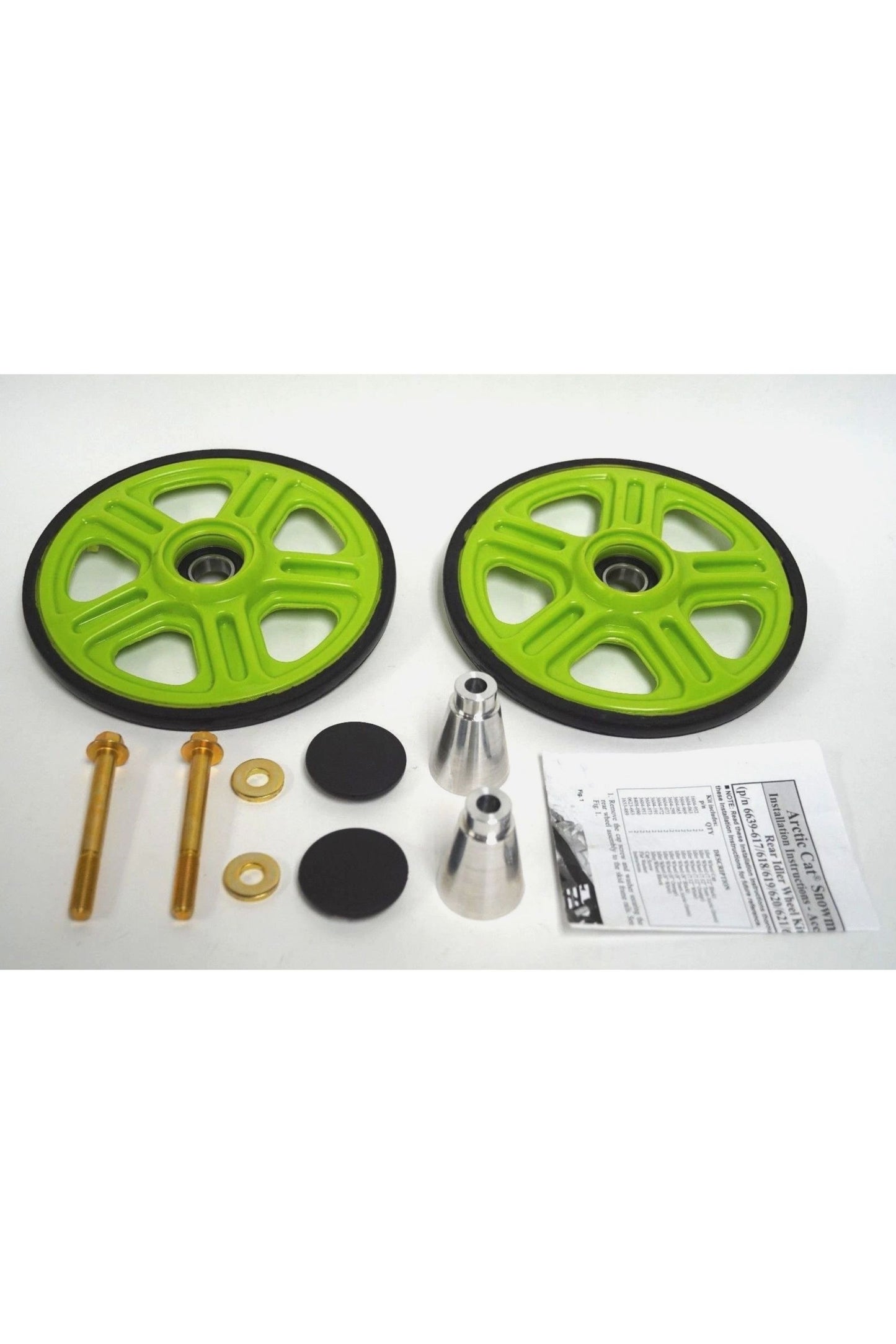 OEM Arctic Cat Medium Green Rear Idler Wheel Kit 8" 7639-883