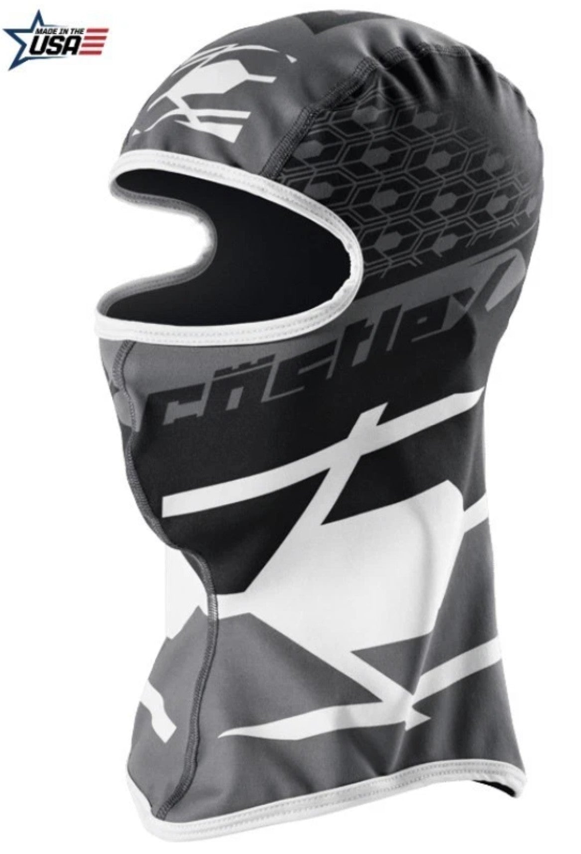 Youth Castle X Snowmobile White Icon Balaclava 77-129J