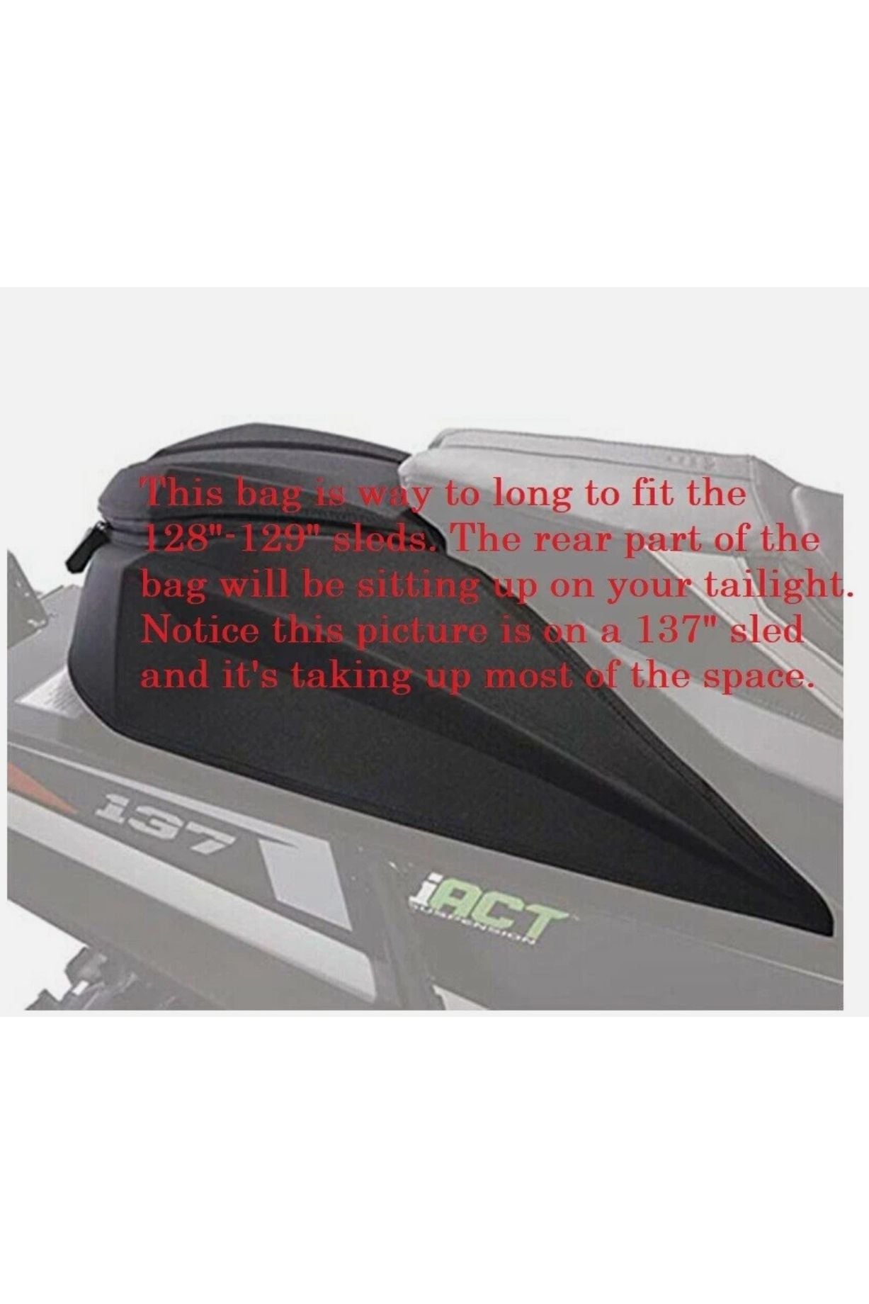 OEM Arctic Cat Snowmobile Rear Tunnel Bag 8639-030