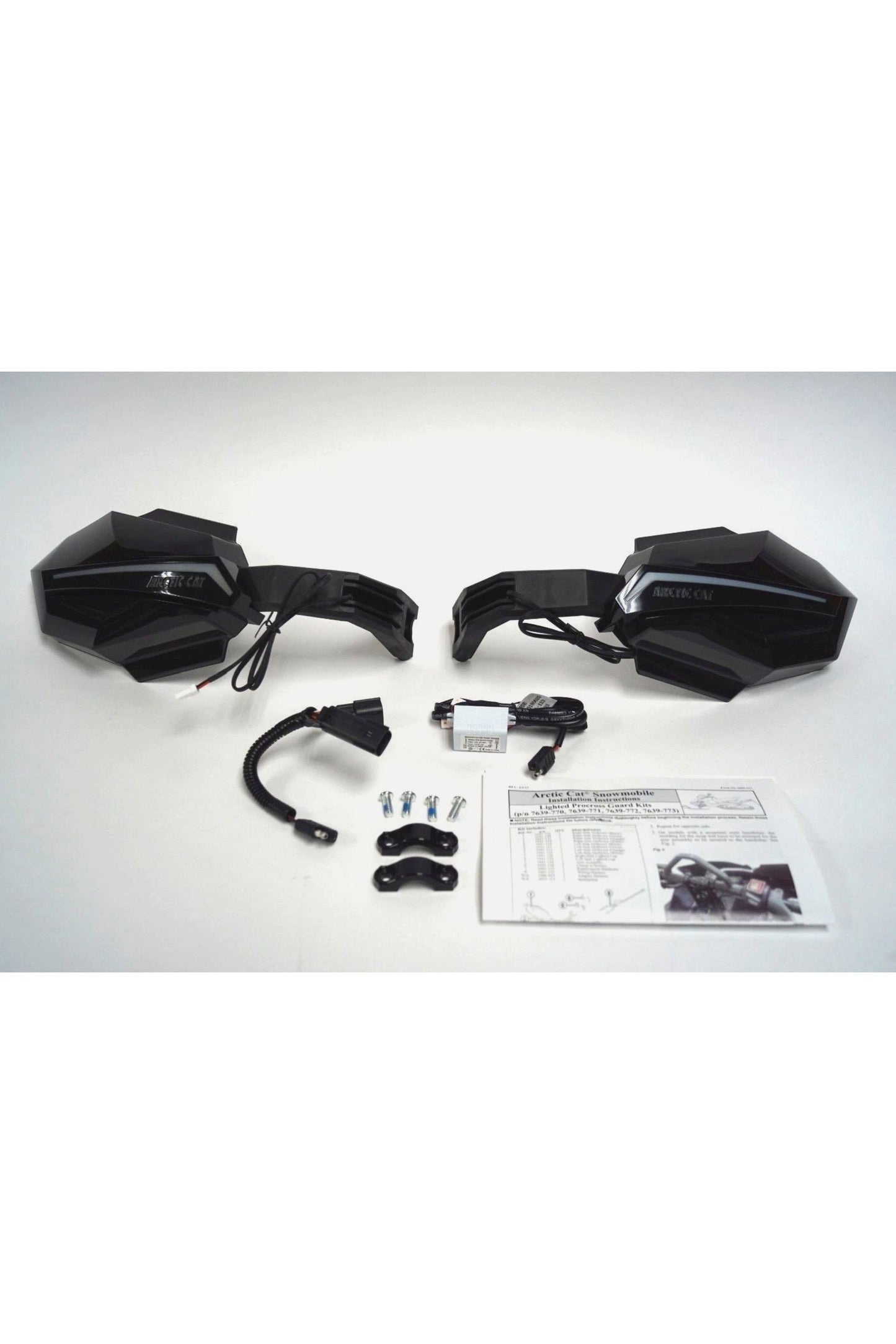OEM Arctic Cat Snowmobile Black LED Procross Hand Guard Light Kit 7639-770 8639-354