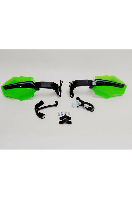 Arctic Cat Snowmobile Medium Green Procross LED Hand Guard Lighted Kit 8639-355
