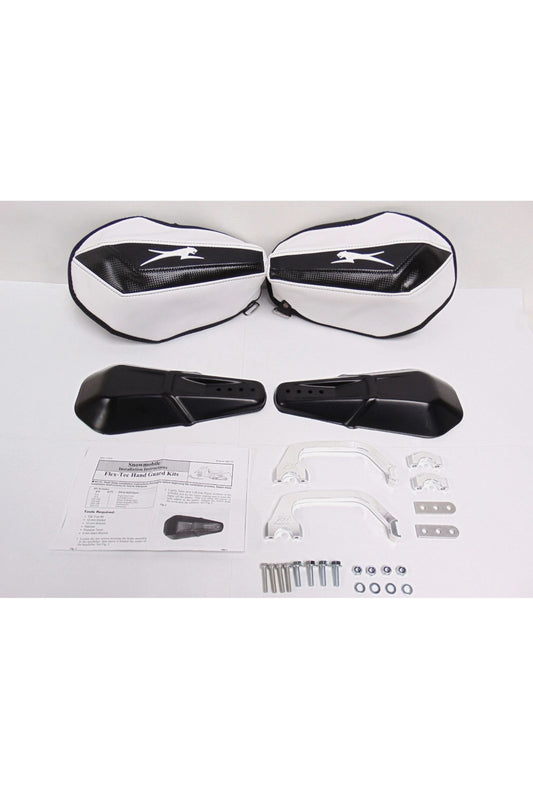 OEM Arctic Cat Snowmobile White Flex Handguard Kit 8639-468