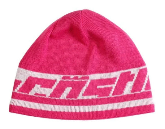 Castle X Pink & White Fleece Lined Beanie Hat 98-3278