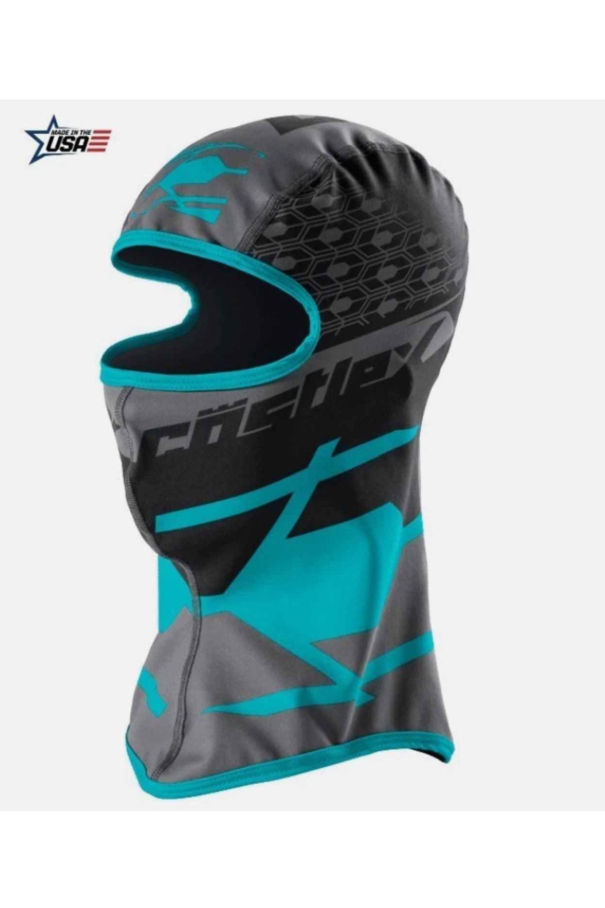 Castle X Icon Turquoise Blue Snowmobile Facemask Balaclava Helmet Size S-XL 77-130B