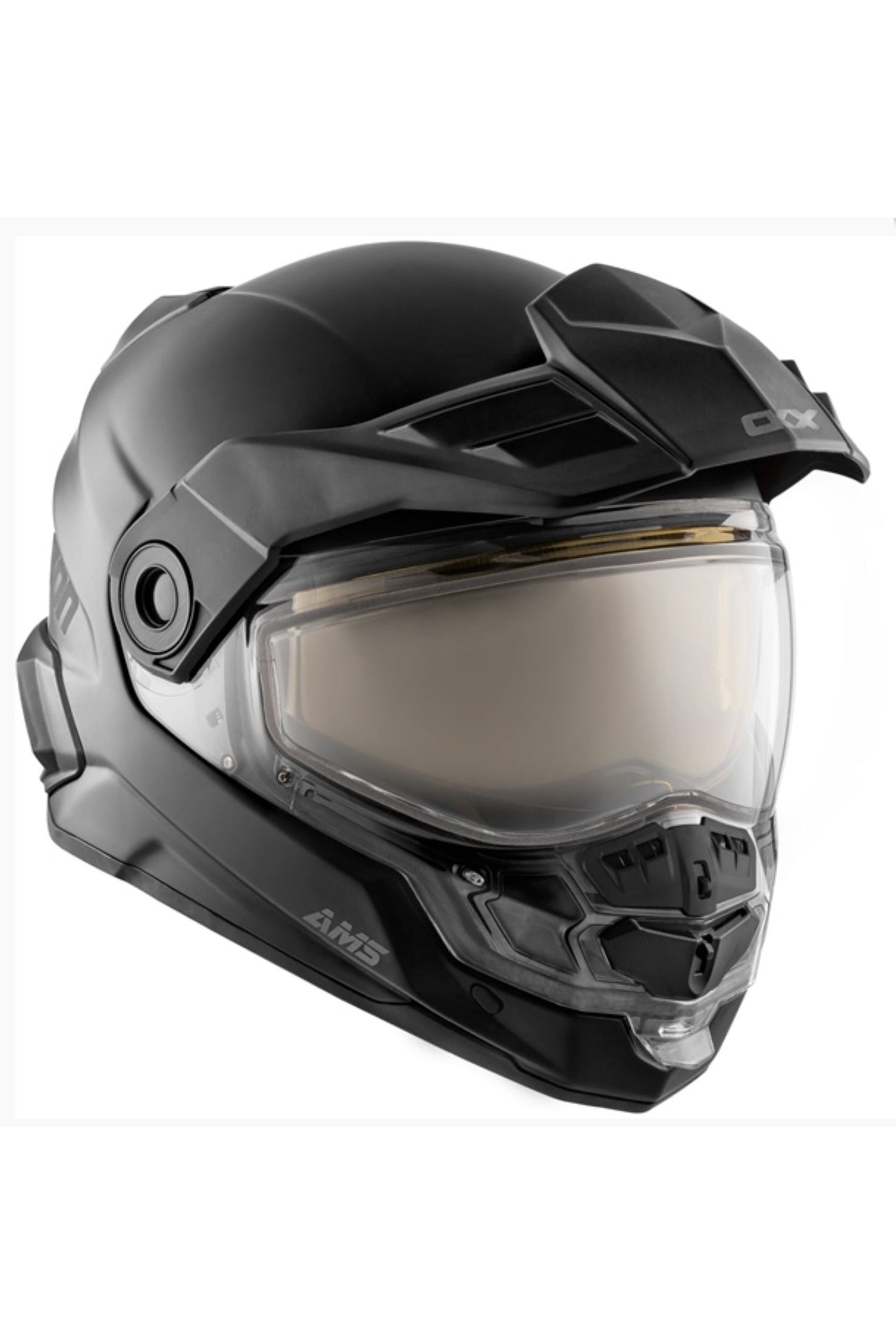 CKX Mission AMS MATTE Black Heated Shield Snowmobile Helmet M L XL 2X 3X 4X 5X 51240