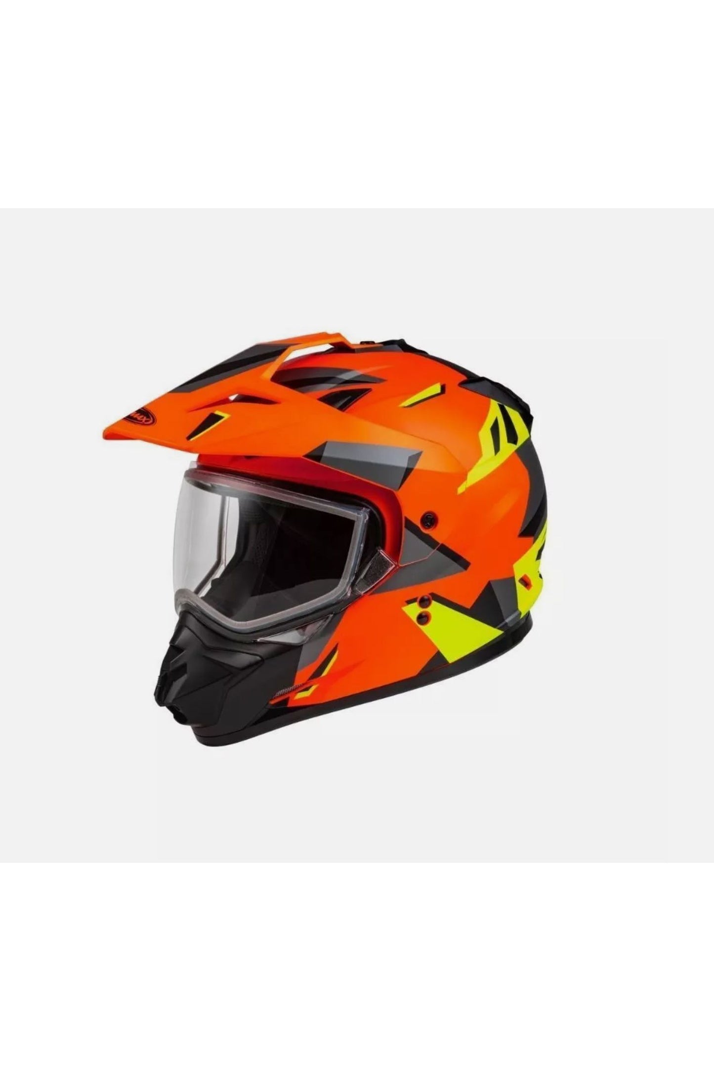 GMAX GM-11S Dual Sport Orange & Hi Vis Snowmobile Helmet  72-7127