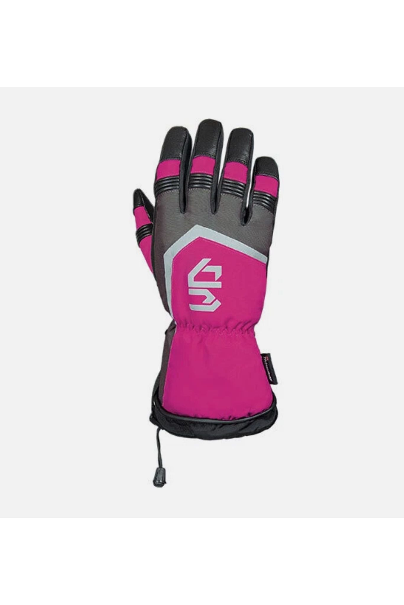 Choko Women's Fuchsia Pink Nylon Snowmobile Gloves  225853 H8