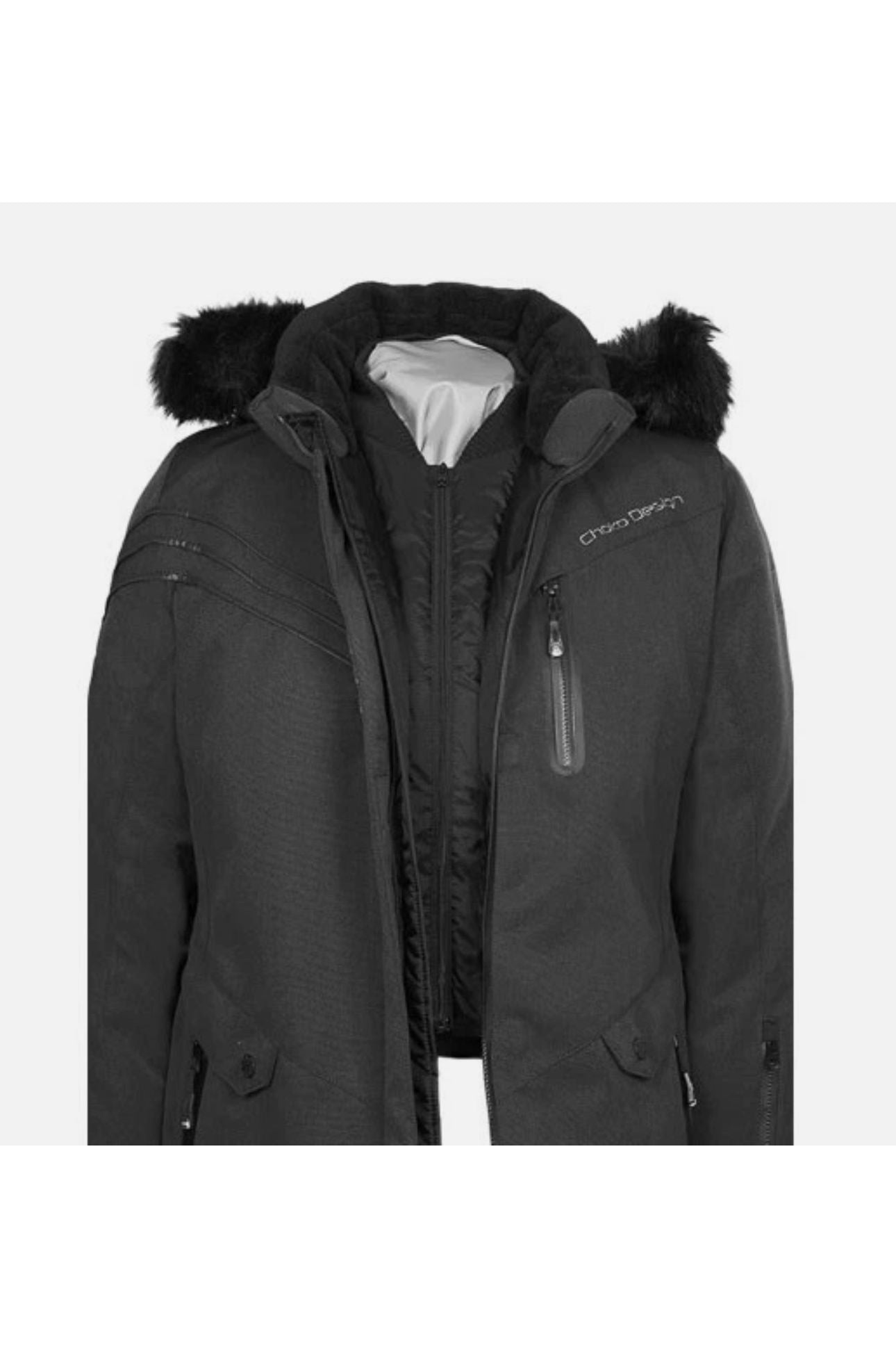 Women's Ladies Choko Black Adventurer Snowmobile Jacket 187121 0