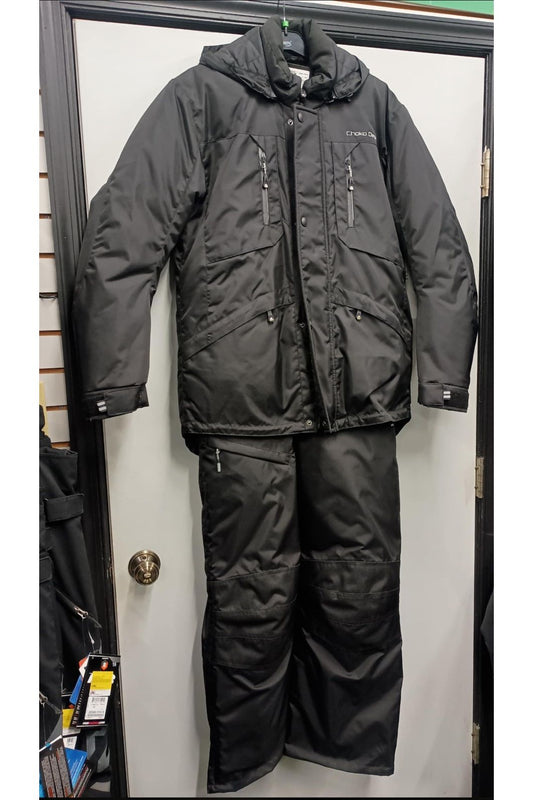 Men's Black 2pc Snowmobile Suit Core Jacket with Quatro Bibs 195820 0 S Small