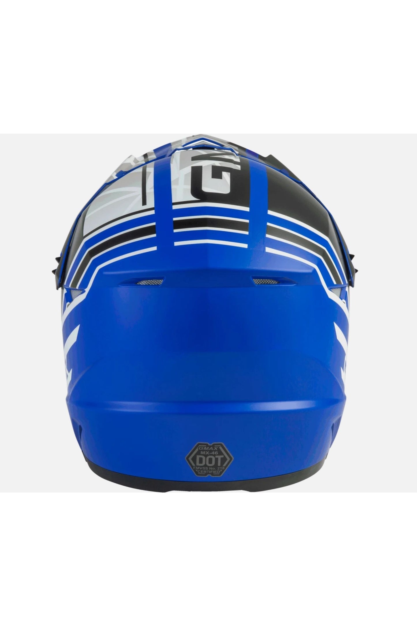 GMAX Adult MX-46 Off-Road Mega Helmet Matte Blue 72-6604X
