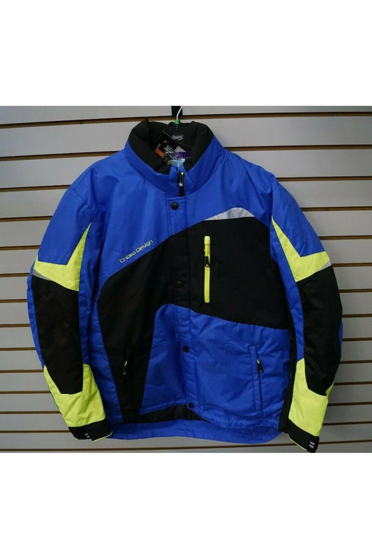 Men's Hi Vis & Royal Blue Choko Pulse Snowmobile Jacket 196120 200