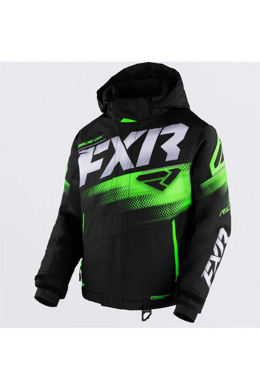 FXR Youth Kids Snowmobile Jacket Lime Green 230407-1070
