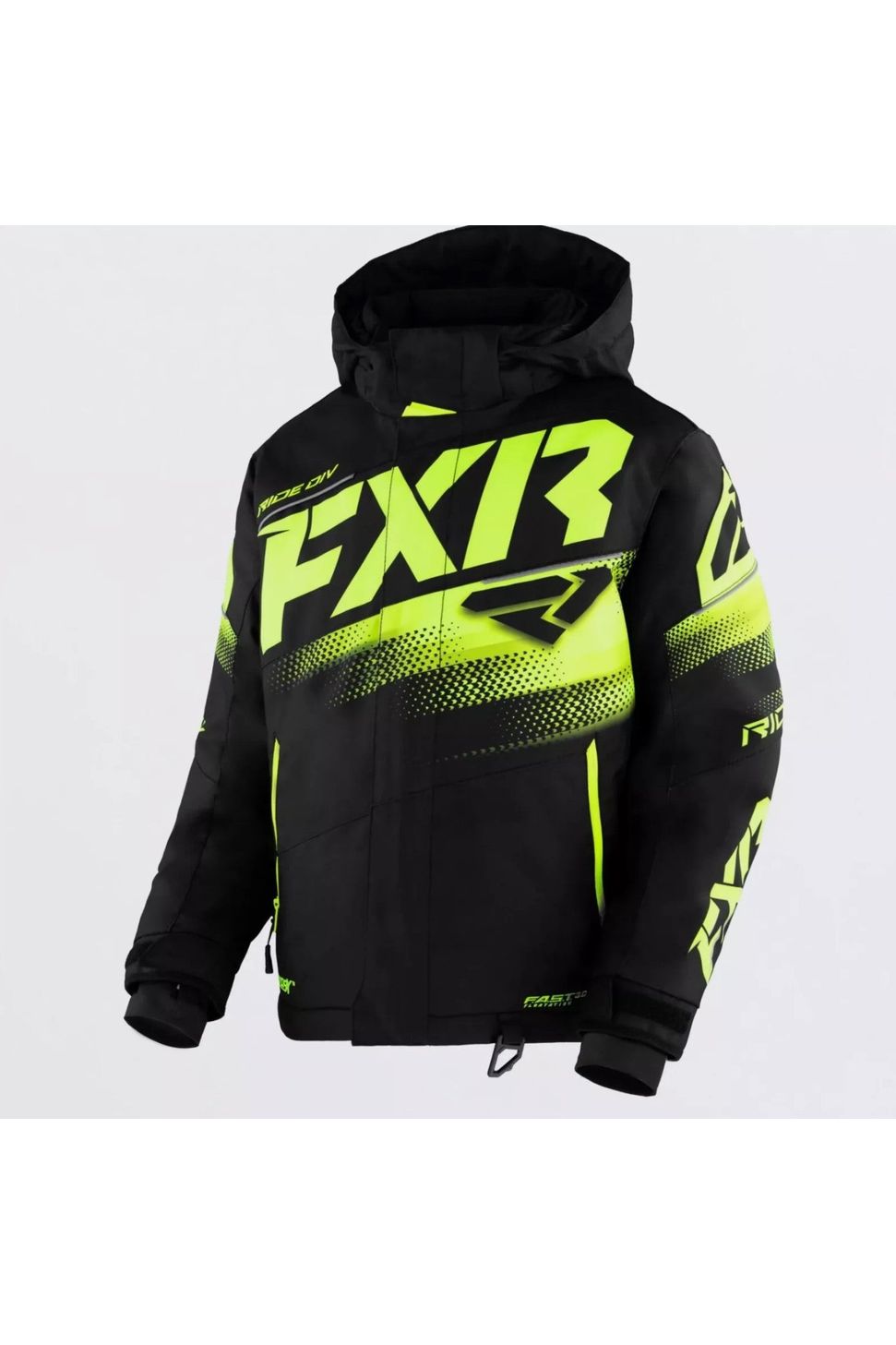 FXR Youth Kids Boost Snowmobile Jacket Hi Vis 230407-1065