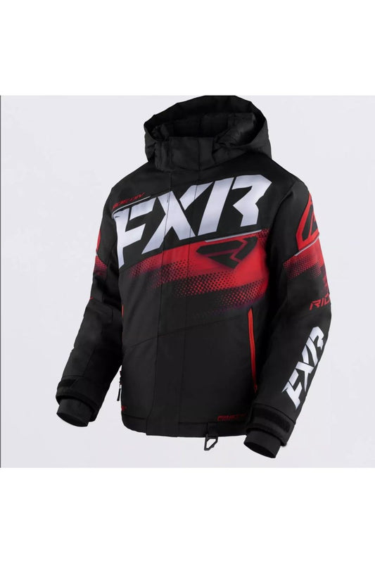 FXR Youth Kids Boost Snowmobile Jacket Red 230407-1020