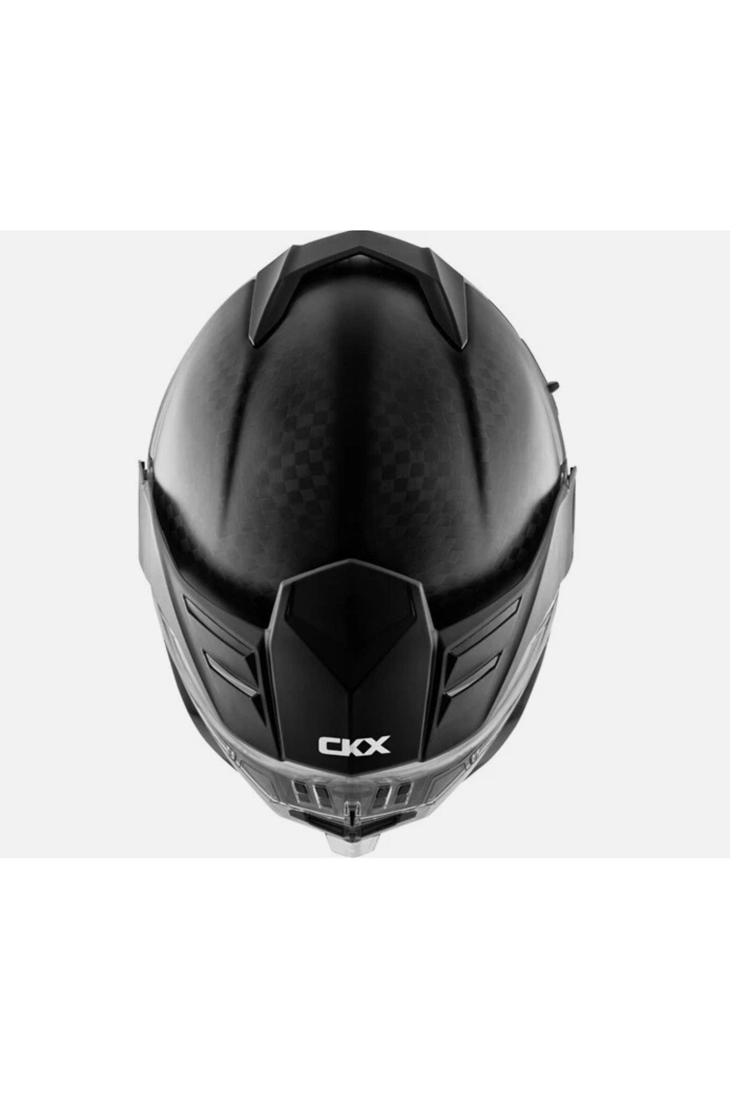 CKX Mission AMS Black Carbon Snowmobile Helmet w/ Heated Shield 51239