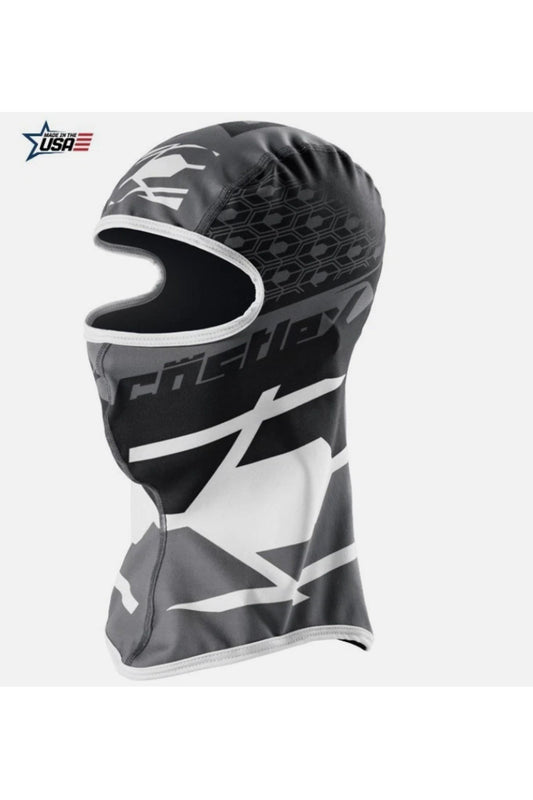 Castle X Gray & White Icon Snowmobile Balaclava Facemask 2X & Up Helmet 77-131J