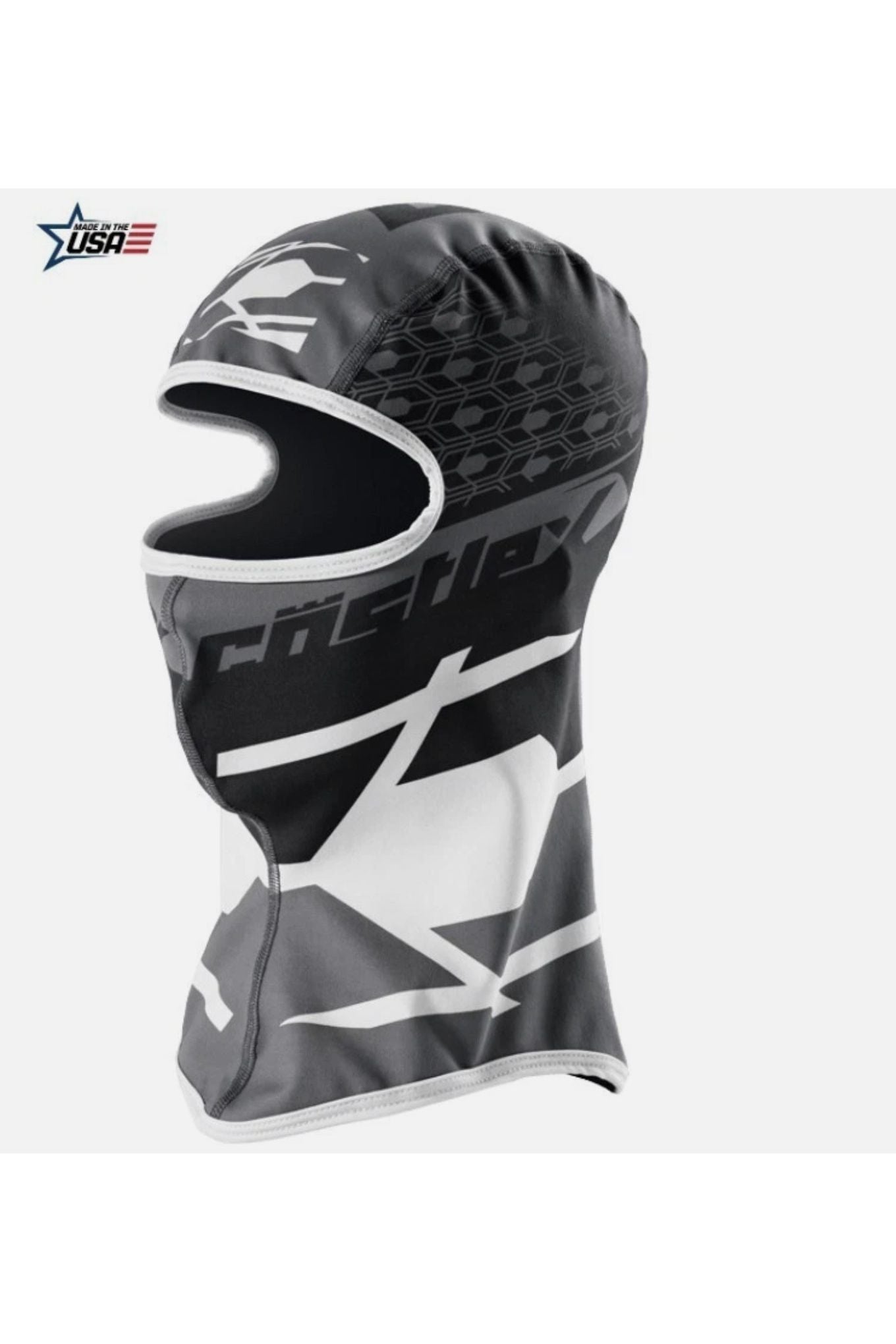 Castle X Gray White Icon Snowmobile Balaclava Facemask Helmet Size S-XL 77-130J