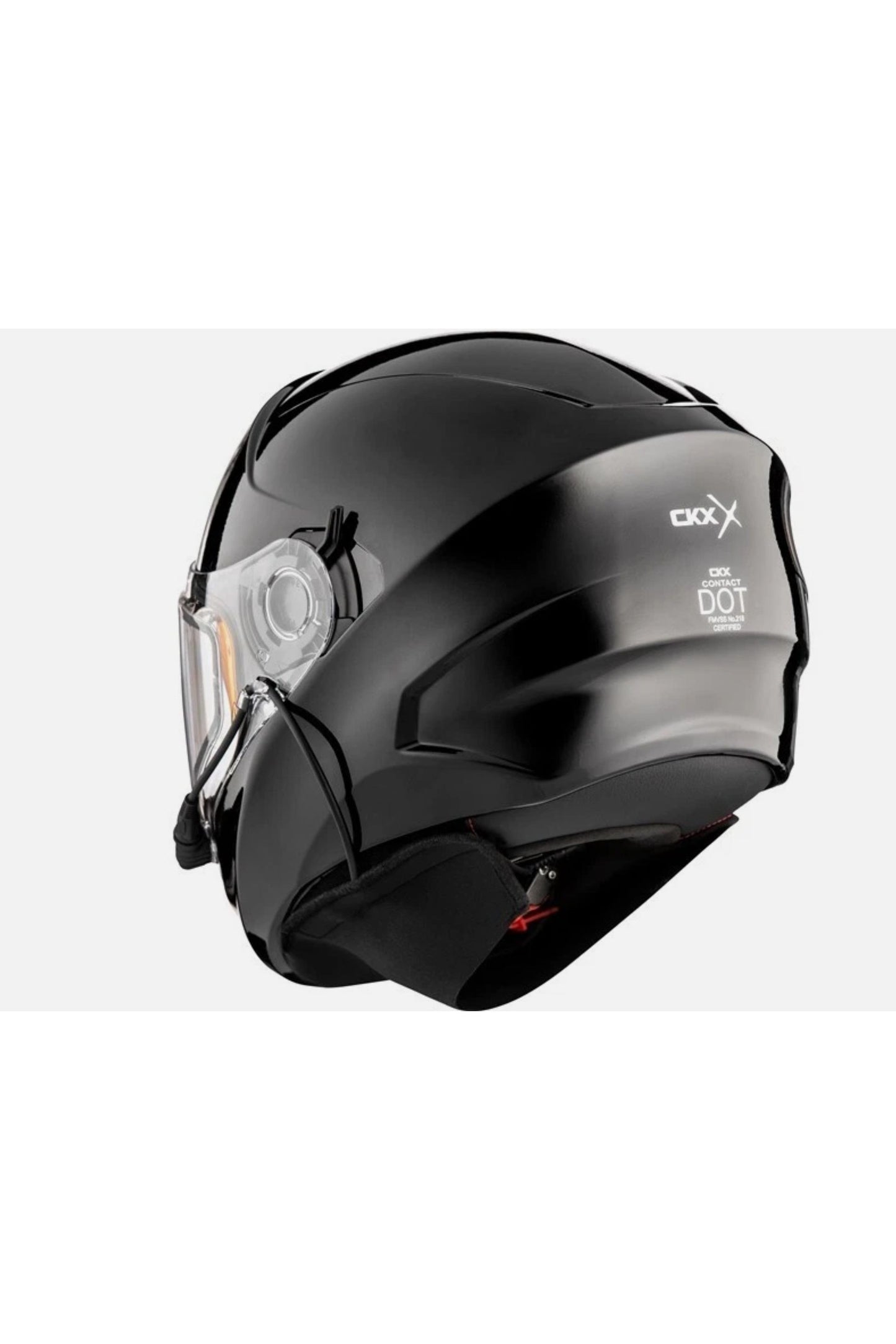 CKX Contact Snowmobile Helmet w/ Heated Shield Glossy Black 51534
