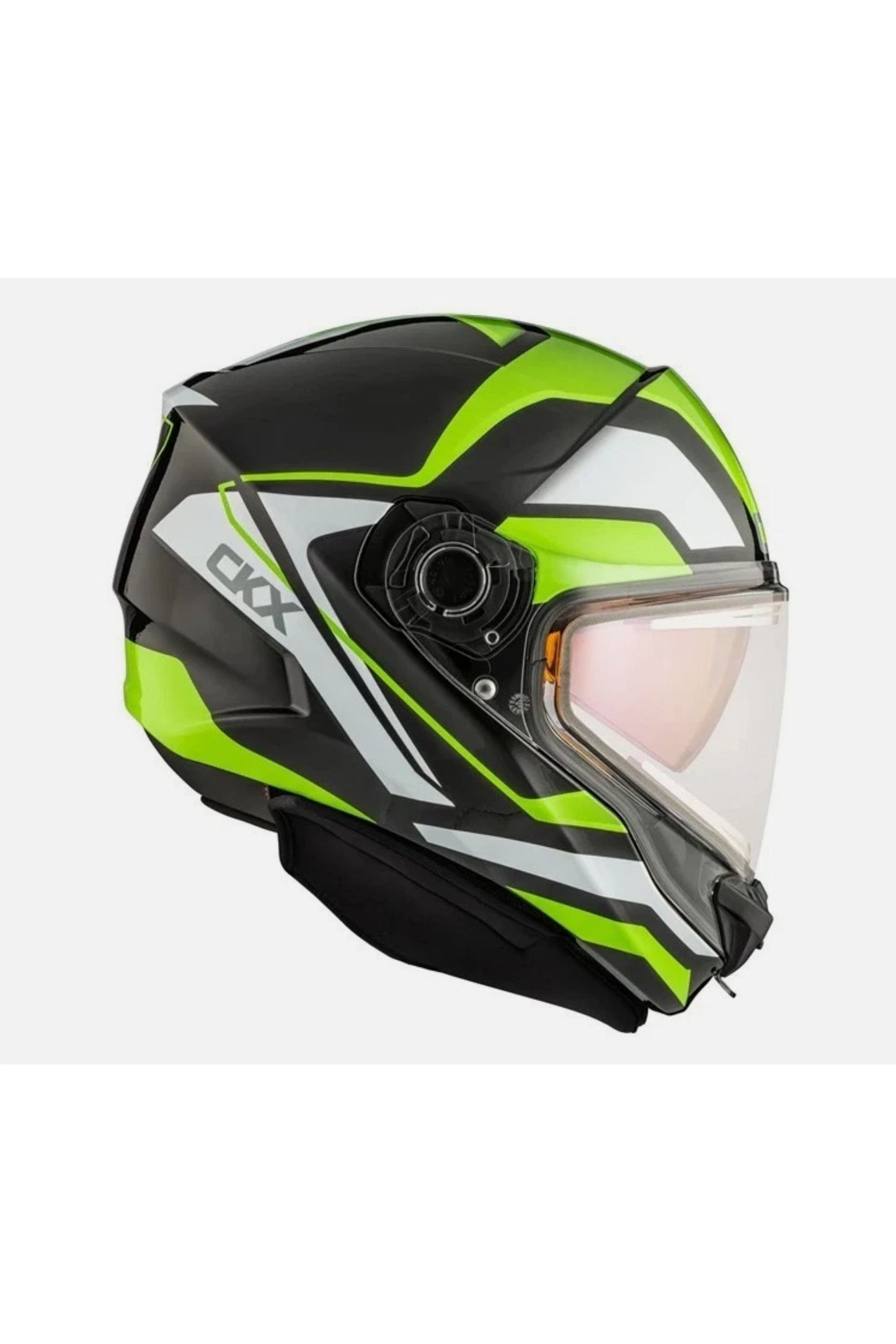 CKX Contact Lime Green Snowmobile Helmet w/ Heated Shield L XL 2XL 3XL 51684