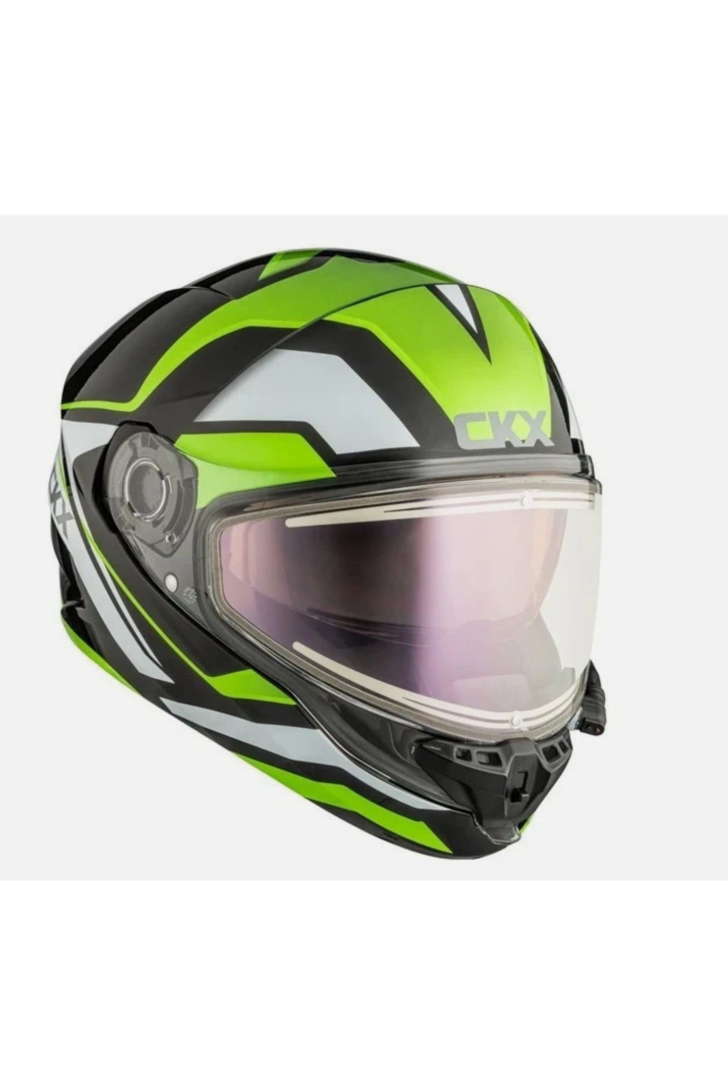 CKX Contact Lime Green Snowmobile Helmet w/ Heated Shield L XL 2XL 3XL 51684