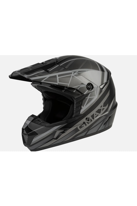GMAX Adult MX-46 Off-Road Mega Helmet Matte Black Grey 72-6608
