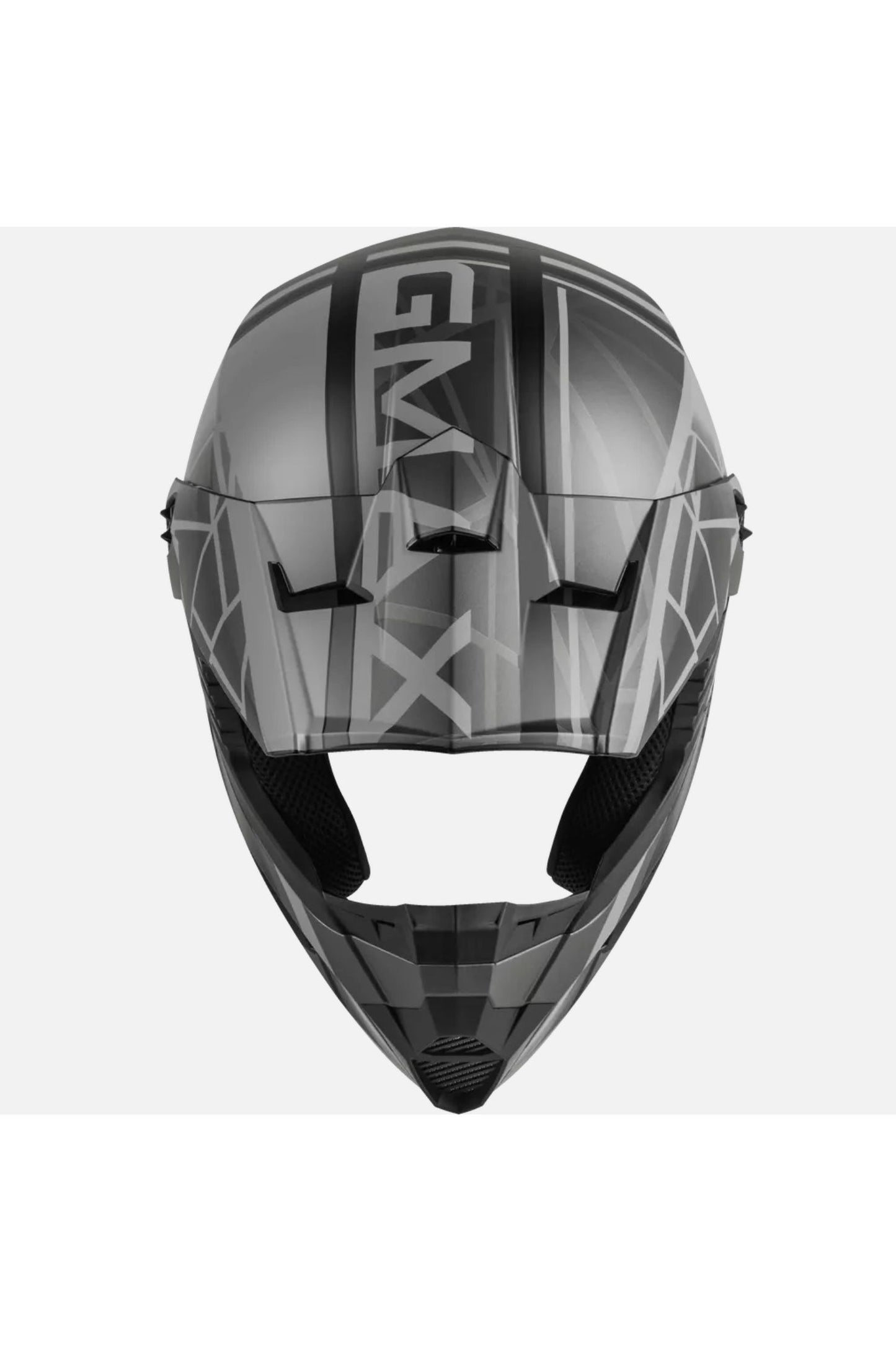 GMAX Adult MX-46 Off-Road Mega Helmet Matte Black Grey 72-6608