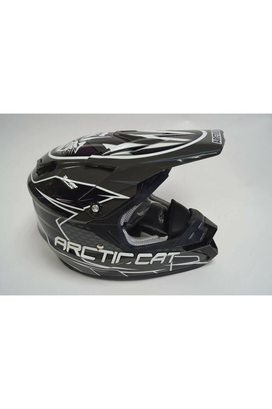 OEM Arctic Cat MX Team Arctic Cat ZR Black Gray White Helmet 5272-311