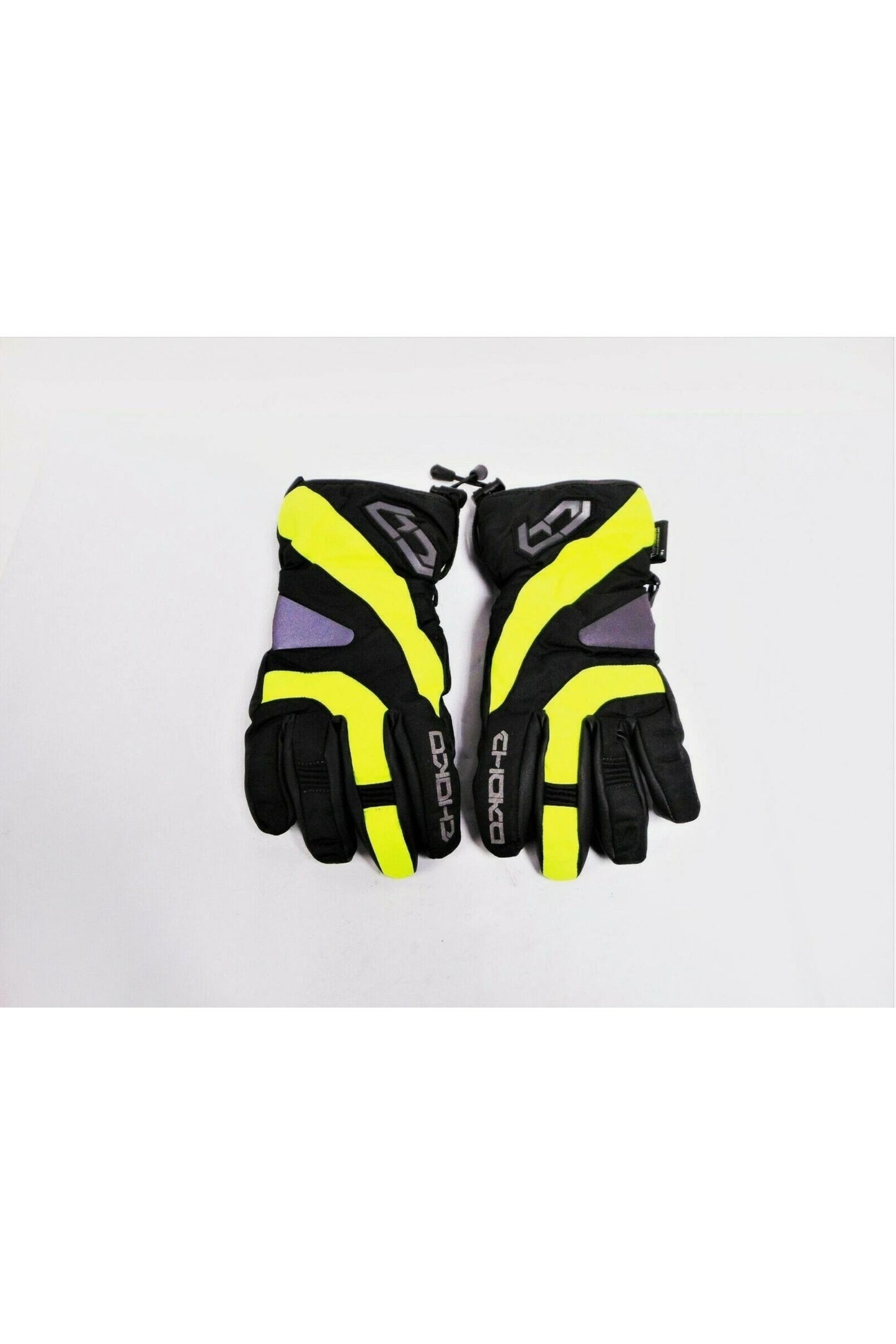 Choko Juniors Safety Lime Hi Vis Snowmobile Gloves XS S M L XL (8-18) 225251