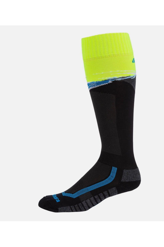 Men's Klim Snowmobile Aggressor Vented Socks Hi Vis L XL 6004-003-140-070