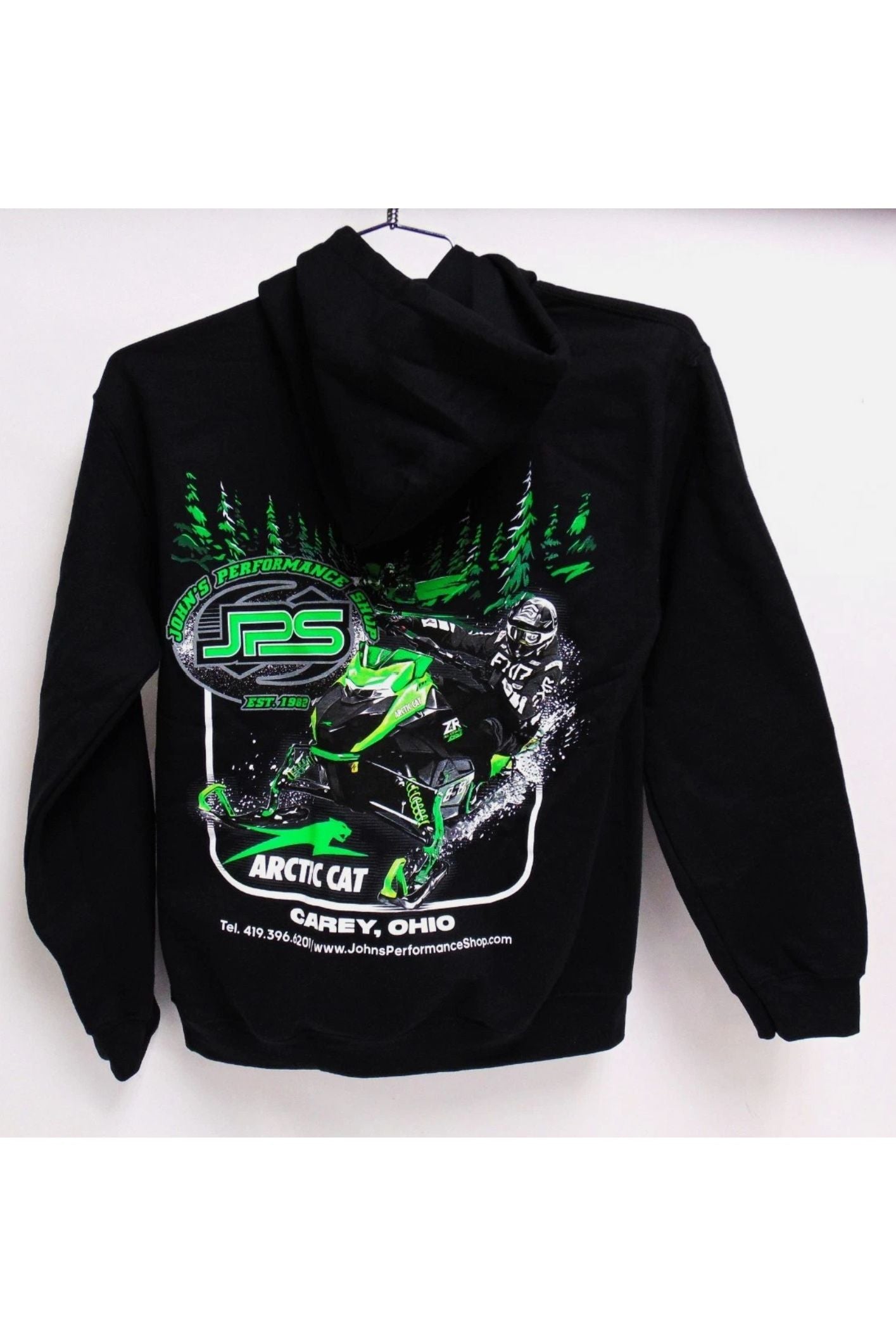 JPS Arctic Cat 858 Catalyst Snowmobile Black Hoodie S M L XL 2X 3X 4X 5X JPS26H