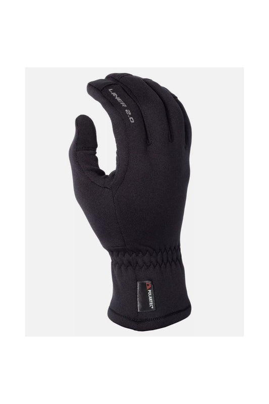 Klim Men's Snowmobile Glove Liner 2.0 Black 3221-000-XXX-000