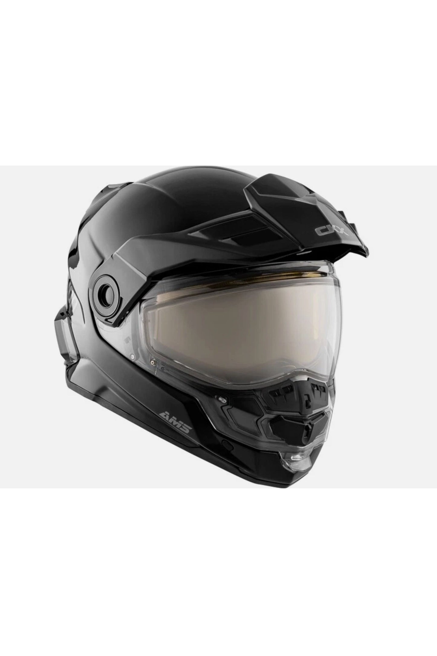 CKX Mission AMS Glossy Black Snowmobile Helmet w/ Heated Shield 51240