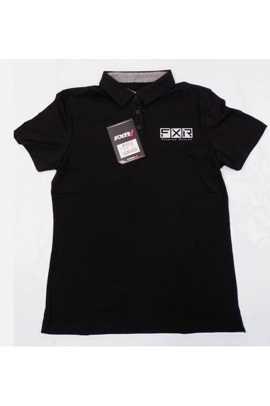 FXR Women's Medium Black Evo Tech Polo Shirt M Medium 211444-1300-10