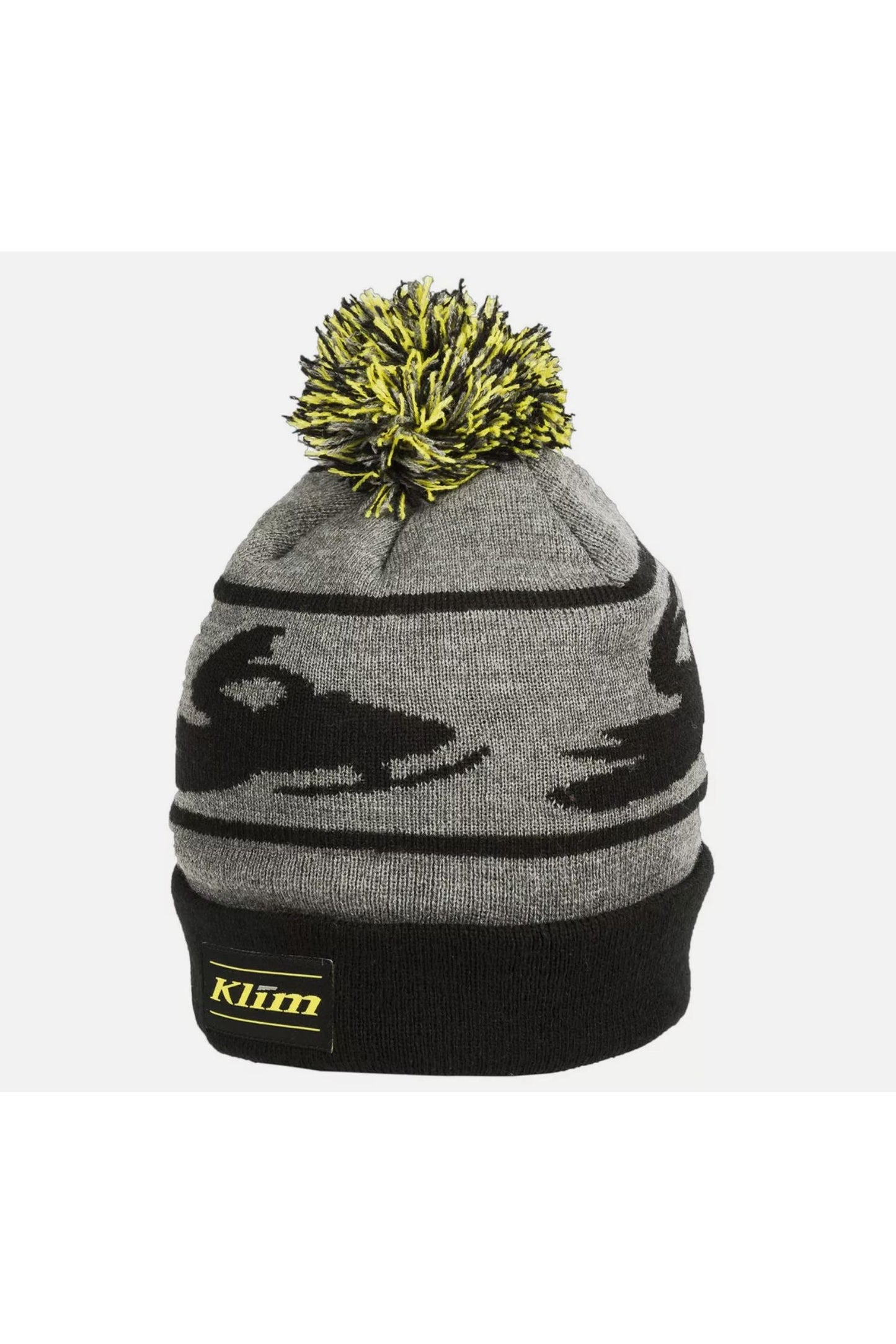 Klim Adult Snowmobile Bomber Beanie Hat Black & Yellow 6028-002-000-000
