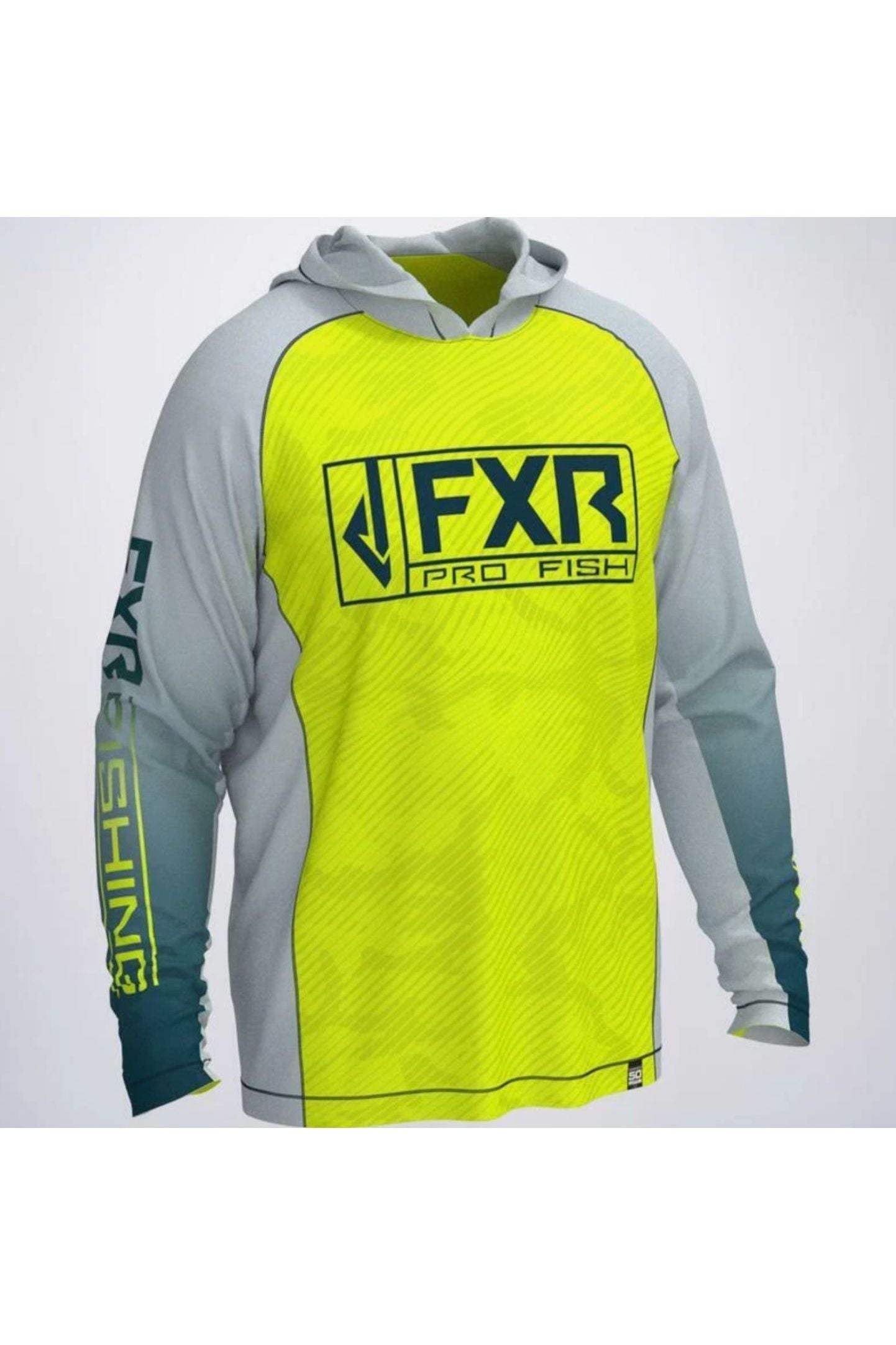 FXR Men's Derby UPF50 Hoodie Hi Vis & Blue 212093-6543