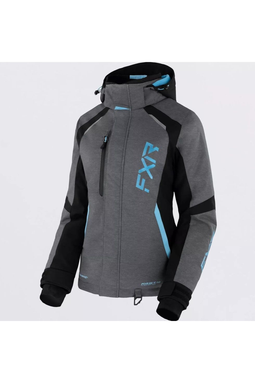 FXR Women's Pulse Snowmobile Jacket Heather & Sky Blue 230227-0753