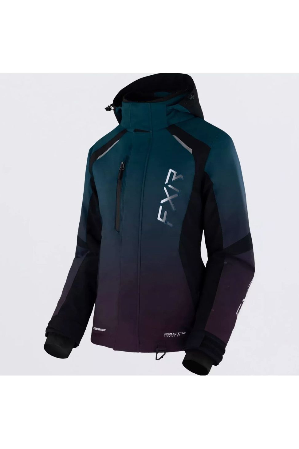 FXR Women Pulse Snowmobile Jacket Ocean Plum 230227-4883