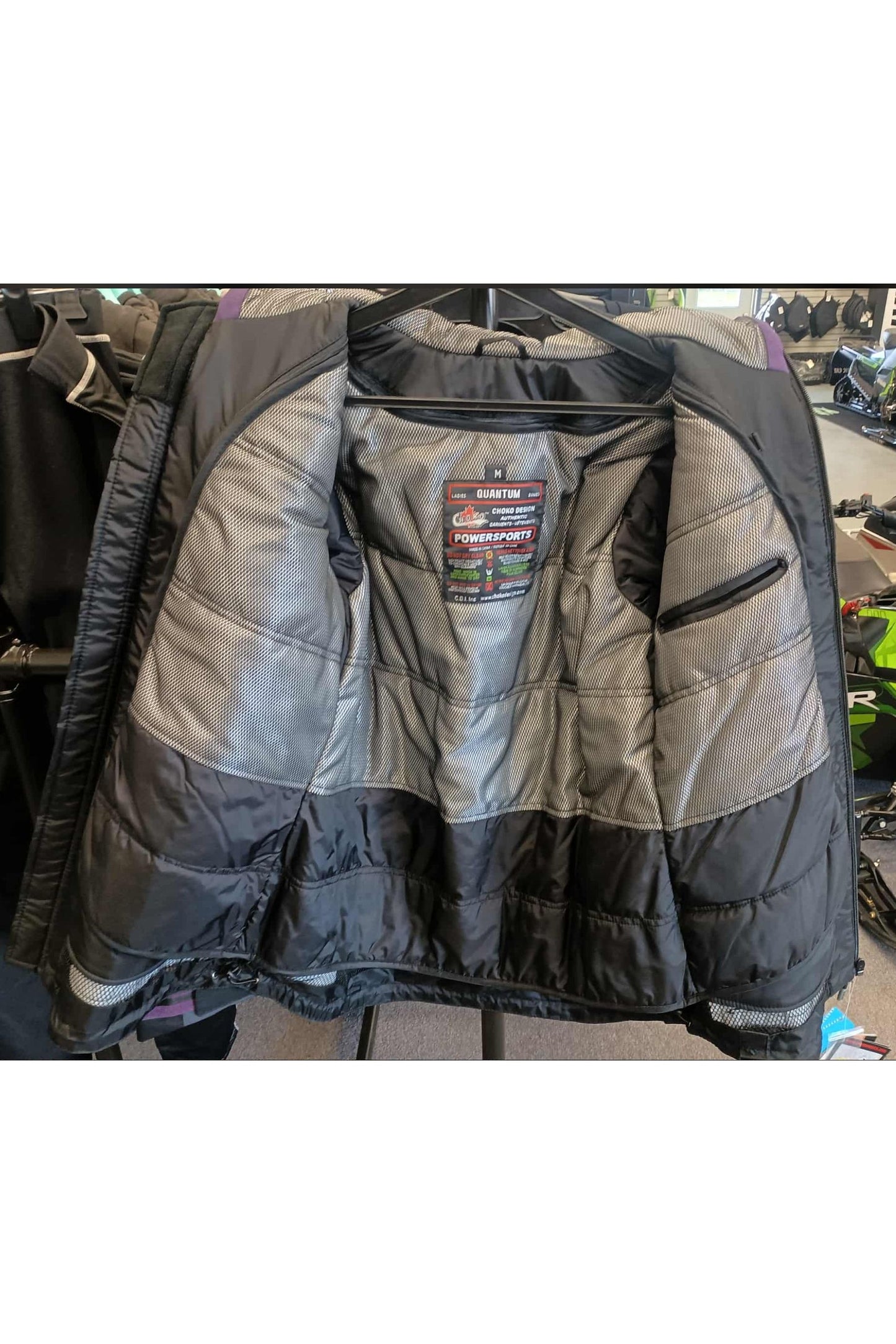Women's Choko Quantum Snowmobile Jacket Plum Purple M 181121 3DK
