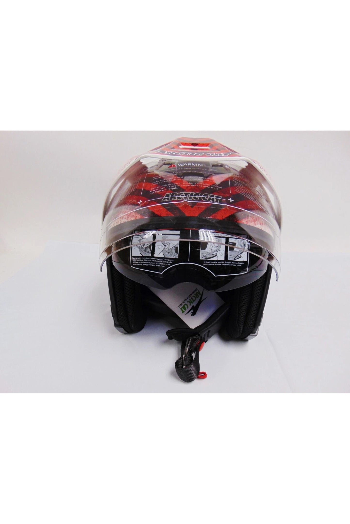 OEM Arctic Cat Open Face ATV Red Helmet 5278-03