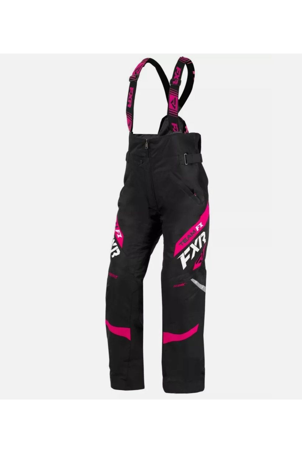 FXR Women's Team Snowmobile Bibs Pink Fuchsia 220300-1090